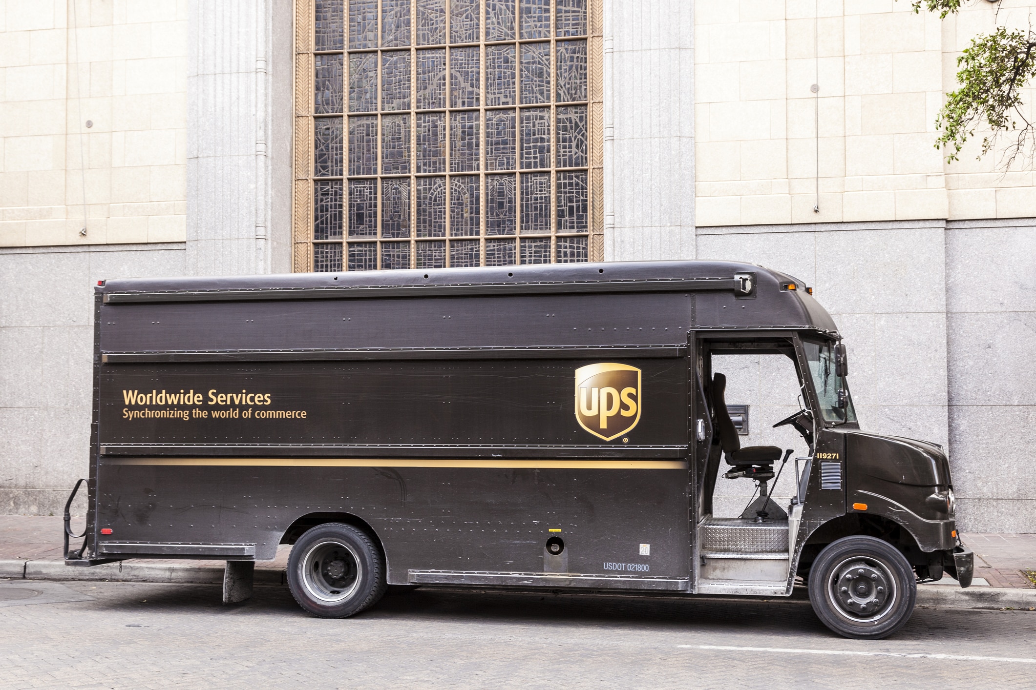 United Parcel Service Delivery Truck in the state of Texas