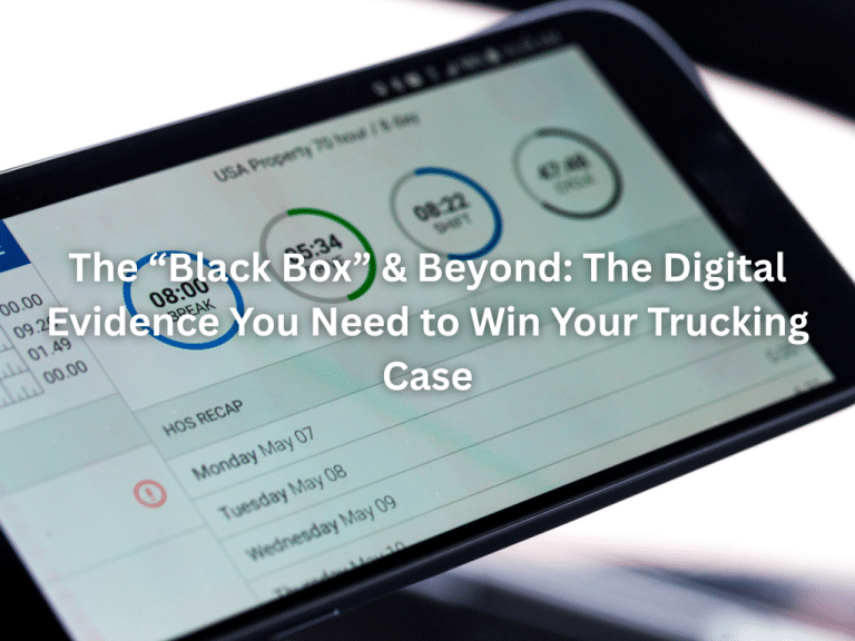 The “Black Box” & Beyond: The Digital Evidence You Need to Win Your Trucking Case
