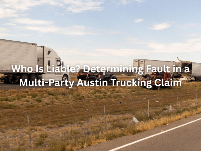 Who Is Liable? Determining Fault in a Multi-Party Austin Trucking Claim
